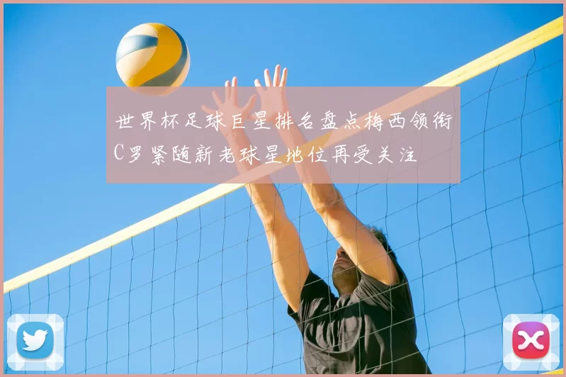 世界杯足球巨星排名盘点梅西领衔C罗紧随新老球星地位再受关注